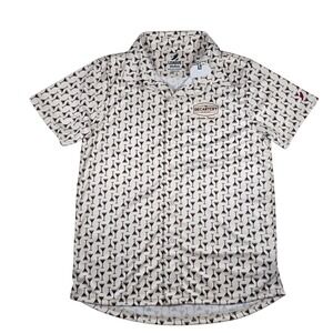 League 91 Espresso Martini AOP Decantery Performance Button-Down Shirt Men's M